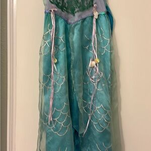 mermaid costume with seashell designs. Size 5/6